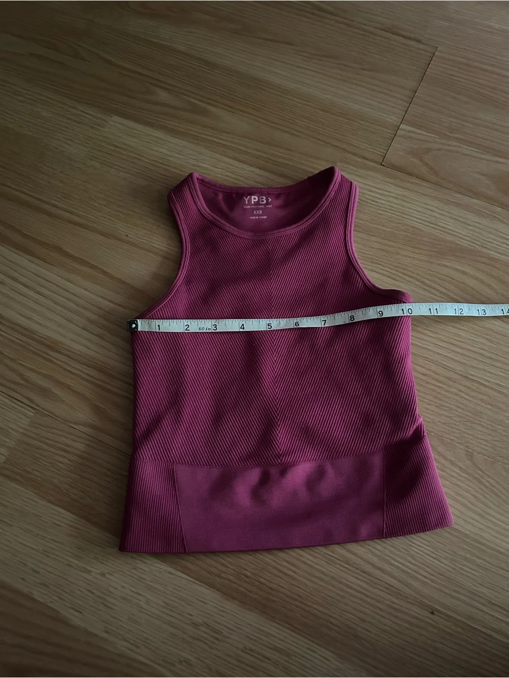 YPB Abercrombie Magenta Ribbed Seamless Tank XXS - Picture 3 of 5